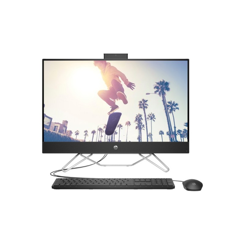 Ordinateur bureau HP All-in-One 24-cb1490nh PC i5-1235U de 12e génération, 8Go, SSD de 512Go, écran Full HD Tactile de 24 pouces