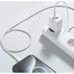 Câble USB-C tressé APPLE 60W charge rapide USB Type C vers USB-C pour ordinateur MacBook iPhone