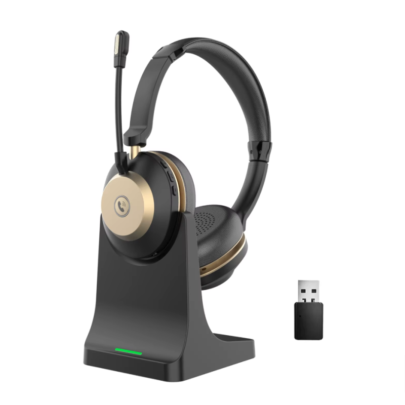 Casque Bluetooth Professionnel  Micro Anti-Bruit ENC  Station de Charge
