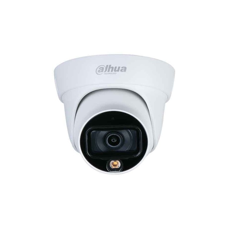 Oeil caméra analogique intérieur DAHUA DH-HAC-HDW1209TLQP 2 MP Colorful View Eyeball dome avec microphone intégré