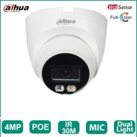 Oeil Caméra IP intérieure DAHUA DH-IPC-HDW2449T-S-IL Dual light 4 MP avec microphone intégré IR couleur à double éclairage