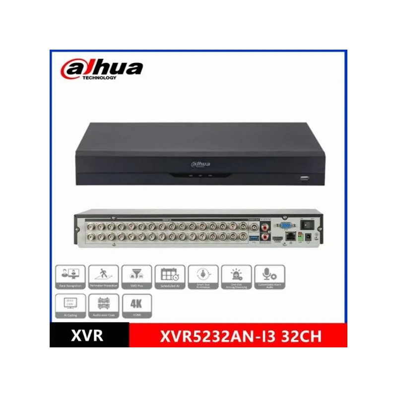 Enregistreur DVR/XVR DVR DAHUA 32CH DH-XVR5232AN-I3 5MP 32 canaux
