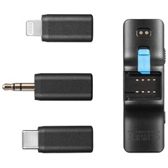 Système de microphone sans fil tout-en-un BOYA BOYALINK pour 2 personnes avec connecteurs interchangeables (2,4 GHz)
