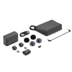 Microphone compact DJI Mic Mini (2 TX + 1 RX + étui de chargement) portée 400m - autonomie 48 heures