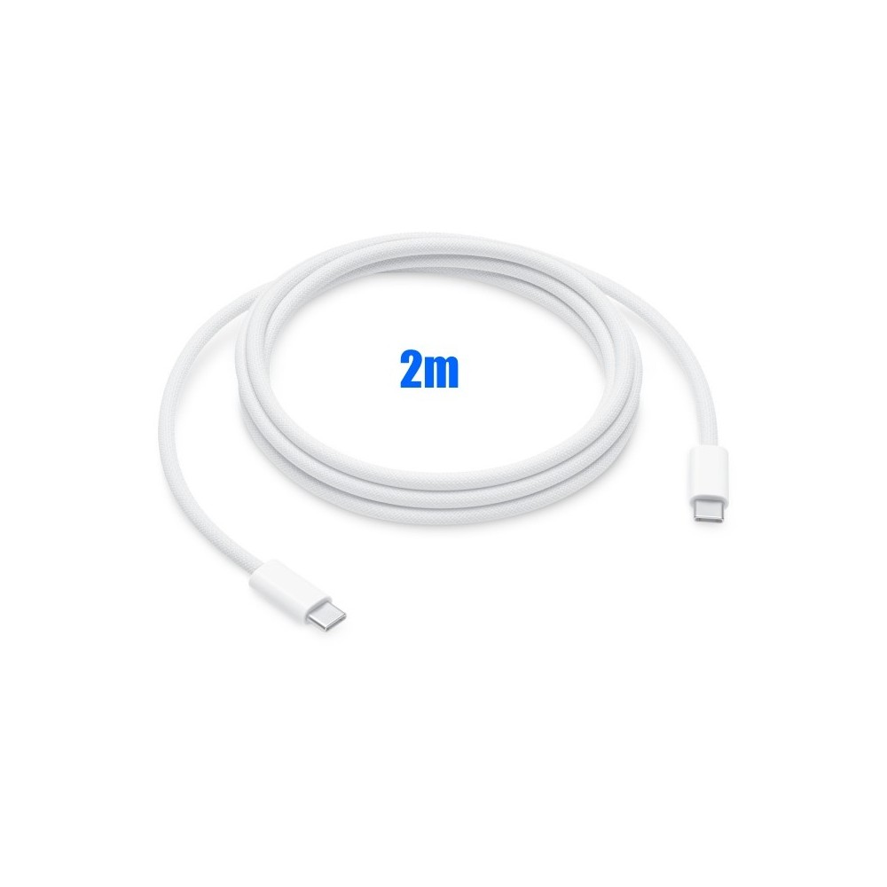 Câble de charge USB-C  Rapide tissé 2m APPLE 240W 48V 5A USB-C PD 3.1