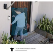 Sonnette vidéo autonome EZVIZ CS-DB2C Wi-Fi, étanche, vidéo 2K