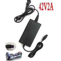Chargeur hoverboard, de batterie li-ion, 42v 2a, avec certification CE