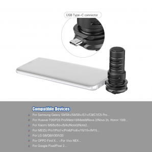 Microphone BOYA BY-DM100 stéréo numérique USB Type-C