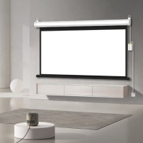 Ecran De Projection Electrique Format 1:1 carré 120x120 Pouces / 3.05m x 3.05m