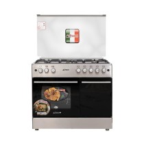 Cuisinière a gaz 5 feux ASTECH CK95BSAR 90X60 avec four a gaz porte bouteille
