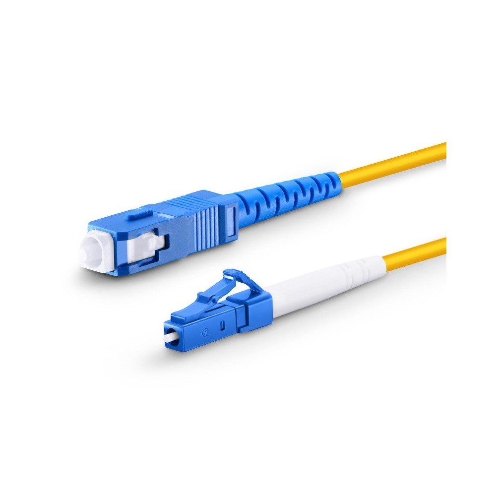 Câble de raccordement à fibre optique LC UPC Simplex vers SC UPC Simplex, monomode (OS2) 5m