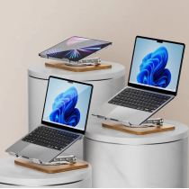 Support pliable de refroidissement réglable pour ordinateur portable rotatif à 360°