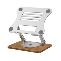 Support pliable de refroidissement réglable pour ordinateur portable rotatif à 360°