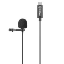 Micro cravate à condensateur BOYA BY-M3 pour smartphone/APN/PC directivité omnidirectionnelle USB-C