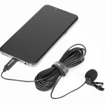 Micro cravate à condensateur BOYA BY-M3 pour smartphone/APN/PC directivité omnidirectionnelle USB-C