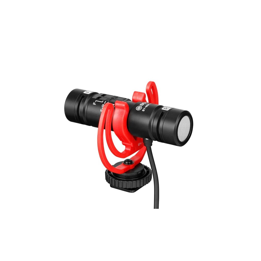 Microphone condensateur à double capsule BOYA BY-MM1 Pro directivité cardioïde Jack 3.5 mm TRS/TRRS Microphone condensateur à double capsule BOYA BY-MM1 Pro directivité cardioïde Jack 3.5 mm TRS/TRRS