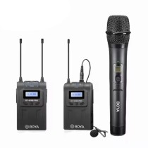 Système de micro cravate sans fil BOYA BY-WM8 PRO-K4 monté sur caméra