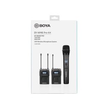 Système de micro cravate sans fil BOYA BY-WM8 PRO-K4 monté sur caméra