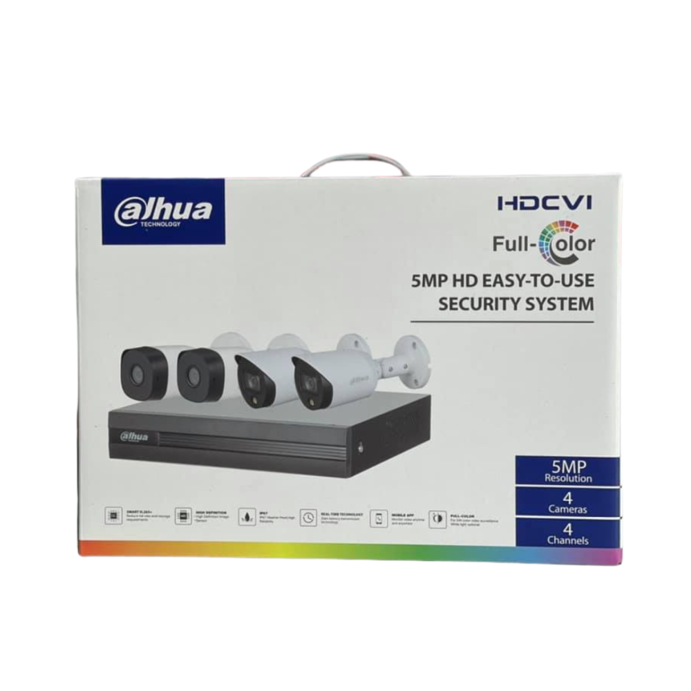 Kit de 4 cameras couleur Dahua 5MP