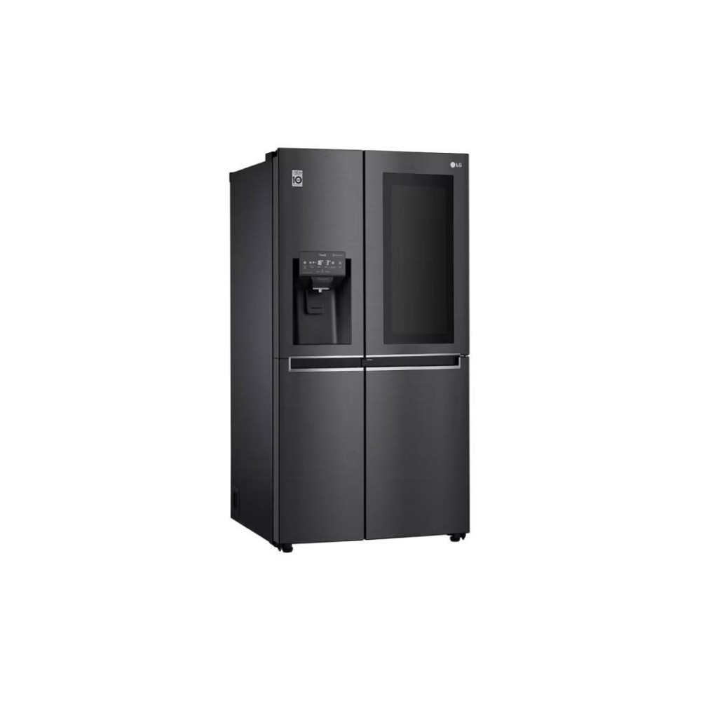 Réfrigérateur side by side Knock Knock LG GCX257CQVV avec fontaine 668 Litres matte noir Réfrigérateur side by side Knock Knock LG GCX257CQVV avec fontaine 668 Litres matte noir