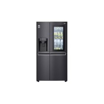 Réfrigérateur side by side Knock Knock LG GCX257CQVV avec fontaine 668 Litres matte noir