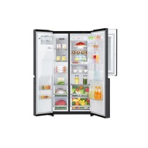 Réfrigérateur side by side Knock Knock LG GCX257CQVV avec fontaine 668 Litres matte noir