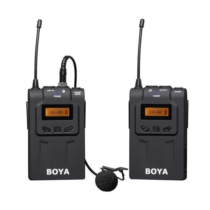 Système de microphone BOYA BY-WM6 uhf sans fil pour caméras et caméscopes Système de microphone BOYA BY-WM6 uhf sans fil pour caméras et caméscopes