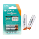 Pile rechargeable Sony AAA, cycle d'énergie NH-AAA-B2K 1.2V 4300mAh