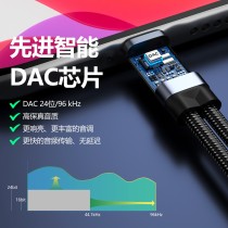 Adaptateur casque type C vers jack 3.5mm avec chargement audio adapté aux Iphone et smartphone