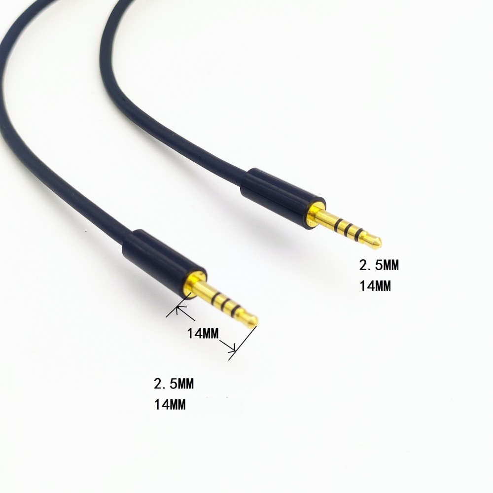 Câble audio en cuivre jack 2.5mm mâle vers jack 2.5mm 1m Câble audio en cuivre jack 2.5mm mâle vers jack 2.5mm 1m