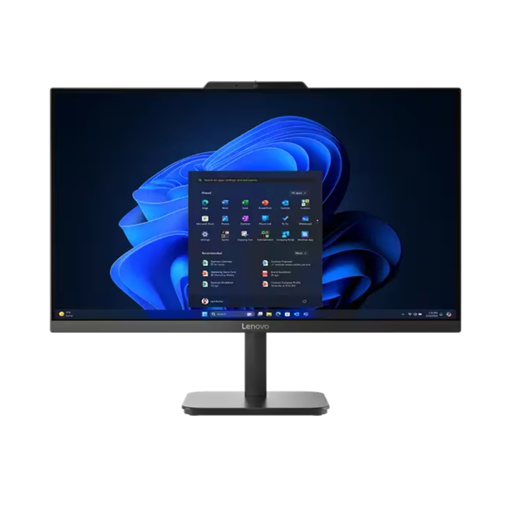 Ordinateur bureau tout-en-un, Lenovo V100 écran IPS Full HD 23,8 pouces, 8Go RAM, SSD 512Go, souris et clavier anglais