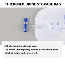 Sac de collecte d'urine portable avec cathéter et sous-vêtements pour homme
