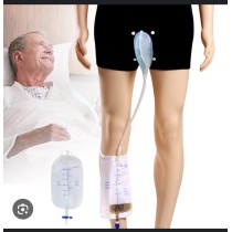 Sac de collecte d'urine portable avec cathéter et sous-vêtements pour homme