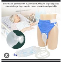 Sac de collecte d'urine portable avec cathéter et sous-vêtements pour homme