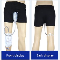 Sac de collecte d'urine portable avec cathéter et sous-vêtements pour homme