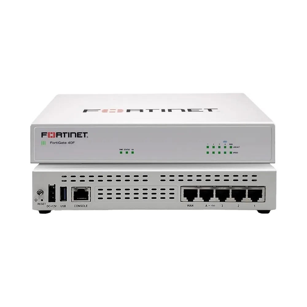 FORTINET FortiGate-40F Firewall Appliance - 5 ports Gigabit Ethernet RJ45, + abonnement 1an