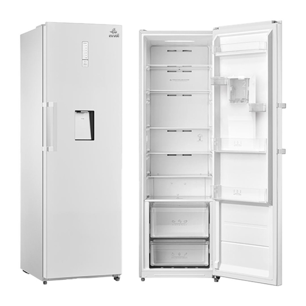 Réfrigérateur vertical 1 portes EVVOLI EVRFMU390LW 8 tiroirs avec fontaine no Frost 390 litres blanc Réfrigérateur vertical 1 portes EVVOLI EVRFMU390LW 8 tiroirs avec fontaine no Frost 390 litres blanc