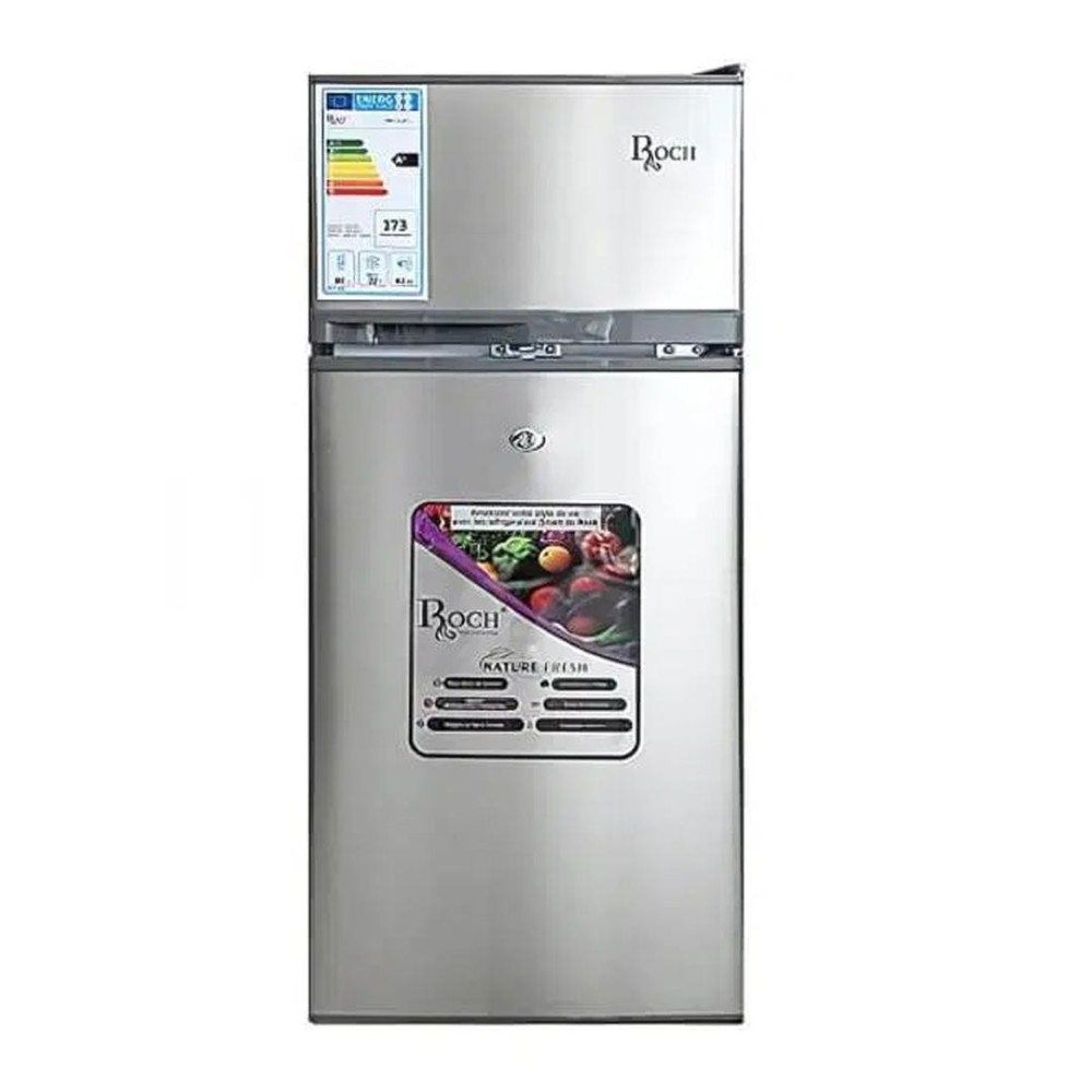 Réfrigérateur 2 portes ROCH RFR-125DT-W 100 litres gris Réfrigérateur 2 portes ROCH RFR-125DT-W 100 litres gris