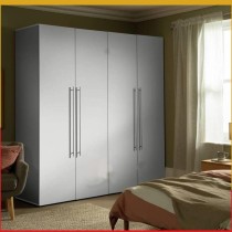 Armoire 4 battants ARB004 170X45X175 cm blanc