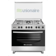 Cuisinière 5 feux UNIONAIRE 90x60cm full option inox