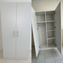 Armoire 2 battants ARB002 dimensions 850X450X750cm blanc