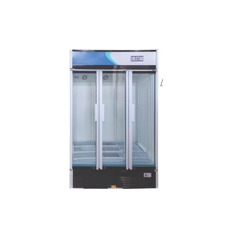 Réfrigérateur vertical 3 portes SOLSTAR VC14000 avec vitrine