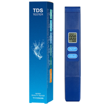 Testeur d'eau numérique TDS couleur bleue Gamme 0-9990ppm pour Aquaculture, test de qualité de l'eau, piscine