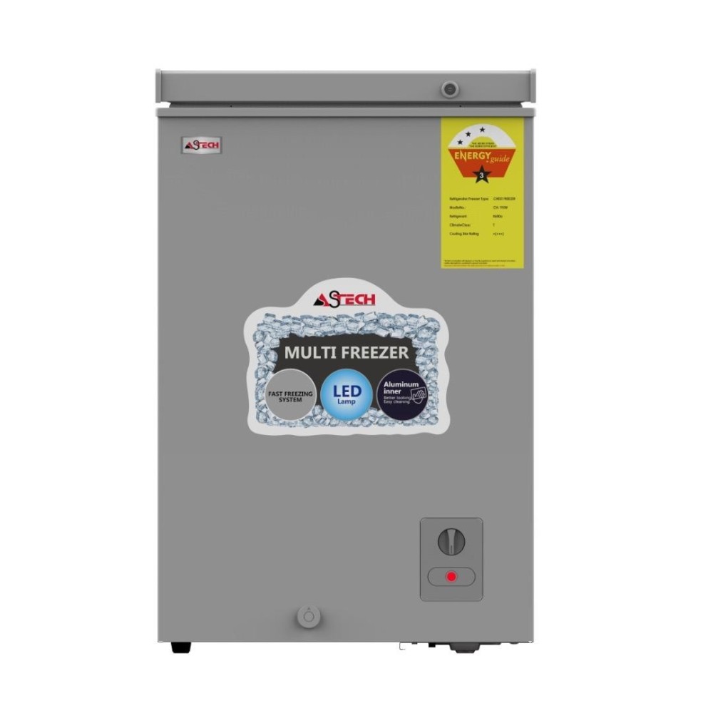 Congélateur horizontal ASTECH CH160IG 160 litres gris Congélateur horizontal ASTECH CH160IG 160 litres gris