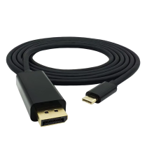 Câble HDMI adaptateur 3.1 Type C vers DP Displayport avec gaine en PVC 4K60Hz