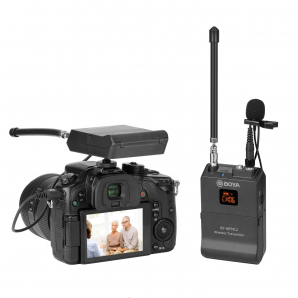 Système de microphone sans fil VHF BOYA BY-WFM12 pour smartphones, appareils reflex, caméscopes, Studio ordinateurs, etc.