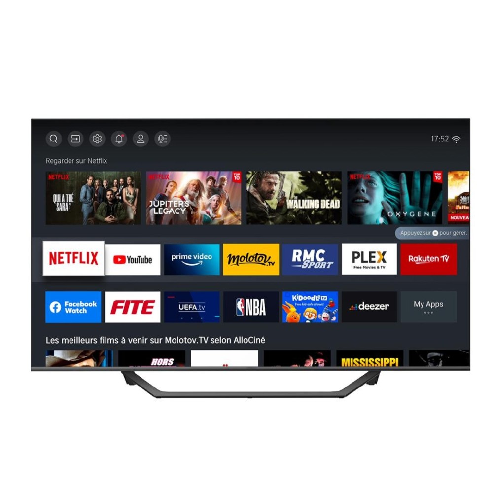 Téléviseur HAIER H75K85FUX Qled google tv 75 pouces