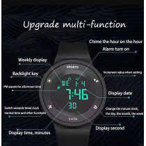 Montre Électronique de Sport Étanche (5 ATM)