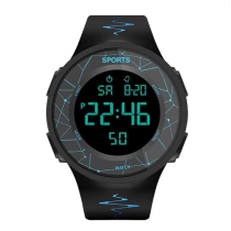 Montre électronique de sport étanche pour homme