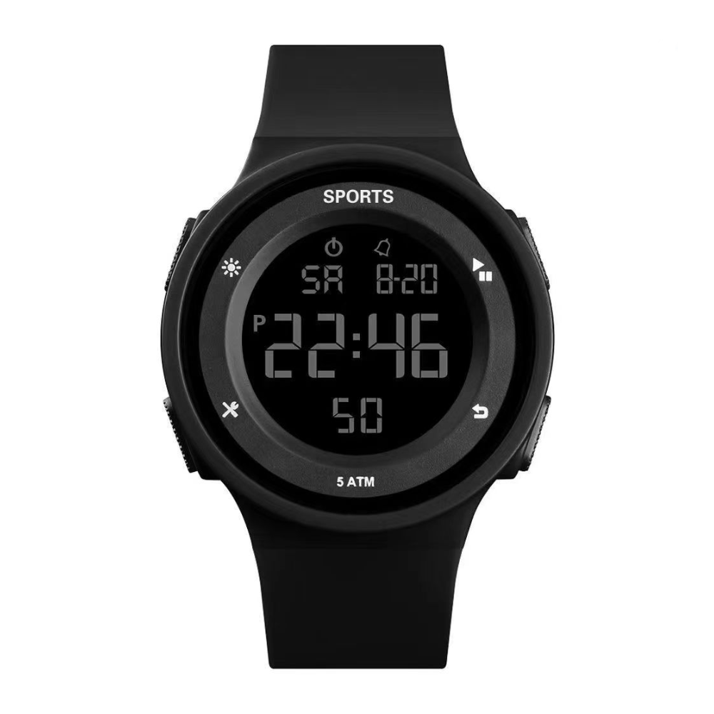 Montre électronique de sport étanche pour homme